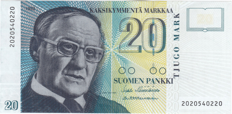 20 Markkaa 1993 2020540220